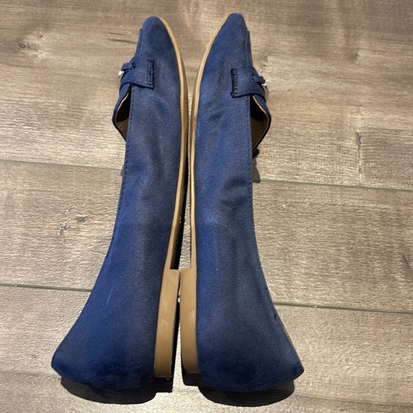 Blue Suede Feel Flats - Picture 4 of 6